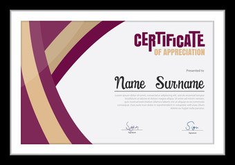 Vector template for certificate,modern abstract diploma