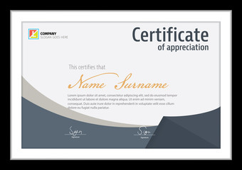 Vector template for certificate,modern diploma