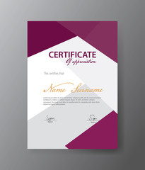 Fototapeta premium Vector template for certificate,modern diploma