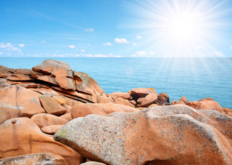 Ploumanach, Pink Granite Coast in Brittany, France