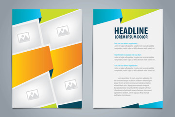 Vector of template design for brochure,flyer,booklet cover,repor