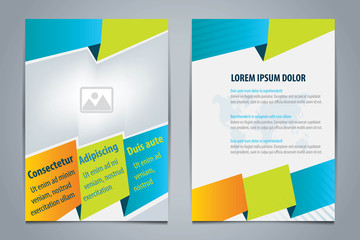 Vector of template design for brochure,flyer,booklet cover,repor