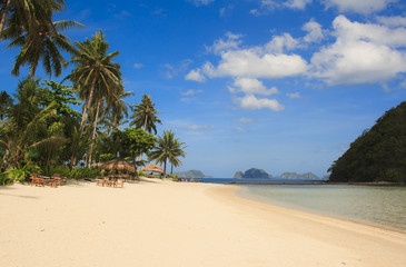 Naklejka premium Landscape of El Nido. Palawan island. Philippines.