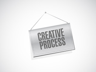 creative process banner sign concept