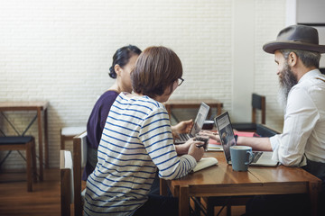 Fototapeta premium Analysis Research Marketing Coffee Coffee Shop Concept