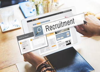 Recruitment Job Work Vacancy Search Concept