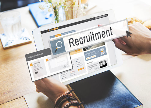 Recruitment Job Work Vacancy Search Concept