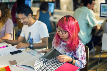 Educational Student Library Reading Concept