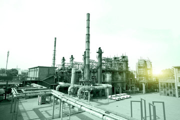 Obraz premium The old factory and equipment