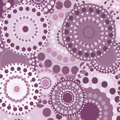 vintage circular retro ornament vector background pink