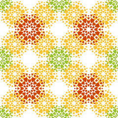 Seamless pattern, Viburnum seeds