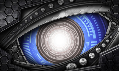 abstract robot eye background