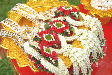 Garland wedding ceremony Thailand