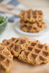 Herzhafte Waffeln