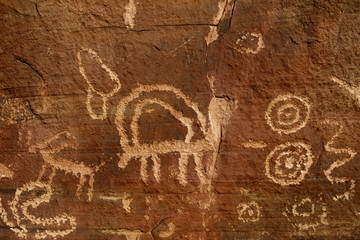 Ancient Petroglyph of Tortoise in Gold Butte Area, Nevada