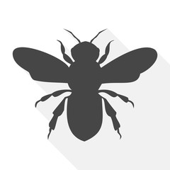 Bee icon, Bee icon vector, Bee icon simple
