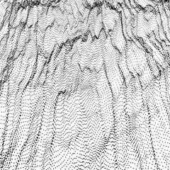 Network Abstract Background. 3d Technology Vector Illustration.