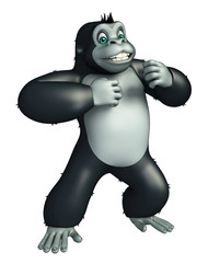 cute Gorrilla funny cartoon character