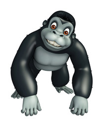cute Gorrilla funny cartoon character