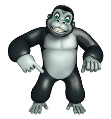 cute Gorrilla funny cartoon character