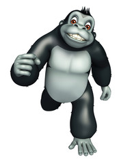 cute Gorrilla funny cartoon character