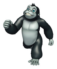 cute Gorrilla funny cartoon character