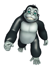 cute Gorrilla funny cartoon character