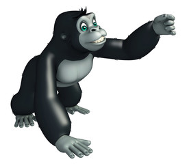 cute Gorrilla funny cartoon character