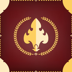 abstract  pattern with premium golden ; Vector illustration