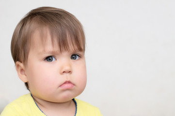 Fototapeta premium Baby alerted watching at you