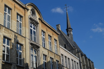 Keizerstraat and Chapel of Saint Anna (chapel of the emperor), street in city of Antwerp