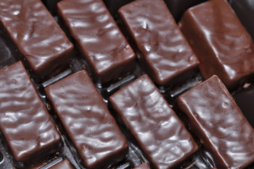 Chocolate candy in box