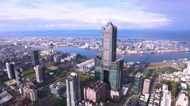 Aerial view of Kaohsiung city - Taiwan