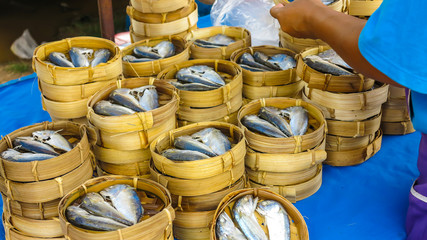 Mackerel selling in maket