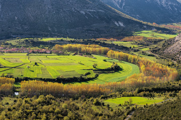 Meanders of Ebro river, Burgos (Spain)