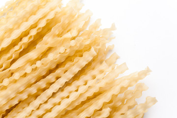 background with raw bright macaroni