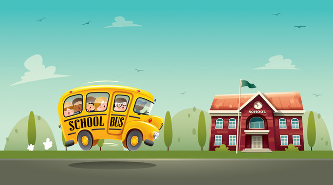 Bus School Cartoon Images – Browse 15,638 Stock Photos, Vectors, and Video  | Adobe Stock