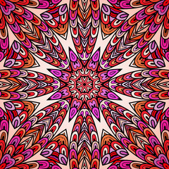 Seamless pattern with colorful circle ornament.