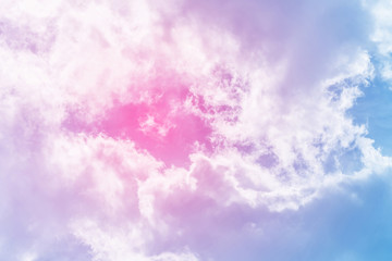 sun and cloud background with a pastel colored