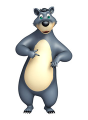cute funny Bear cartoon character