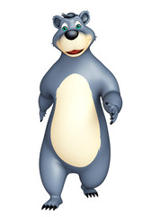 cute funny Bear cartoon character
