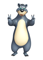 cute funny Bear cartoon character