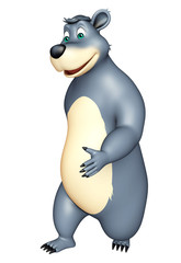 cute funny Bear cartoon character