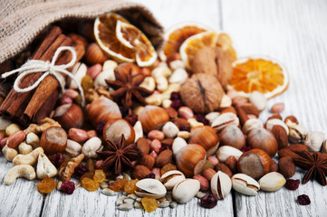 different types of nuts