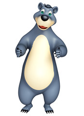 cute funny Bear cartoon character