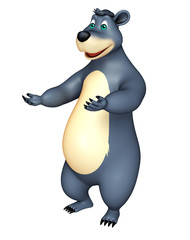 cute funny Bear cartoon character