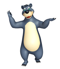 cute funny Bear cartoon character