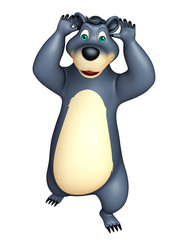 cute funny Bear cartoon character