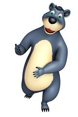 cute funny Bear cartoon character