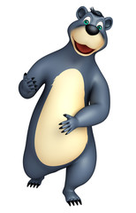 cute funny Bear cartoon character